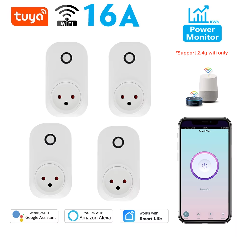 Smart Outdoor Plug - Tuya Smart Socket IsraeL Plug 16A