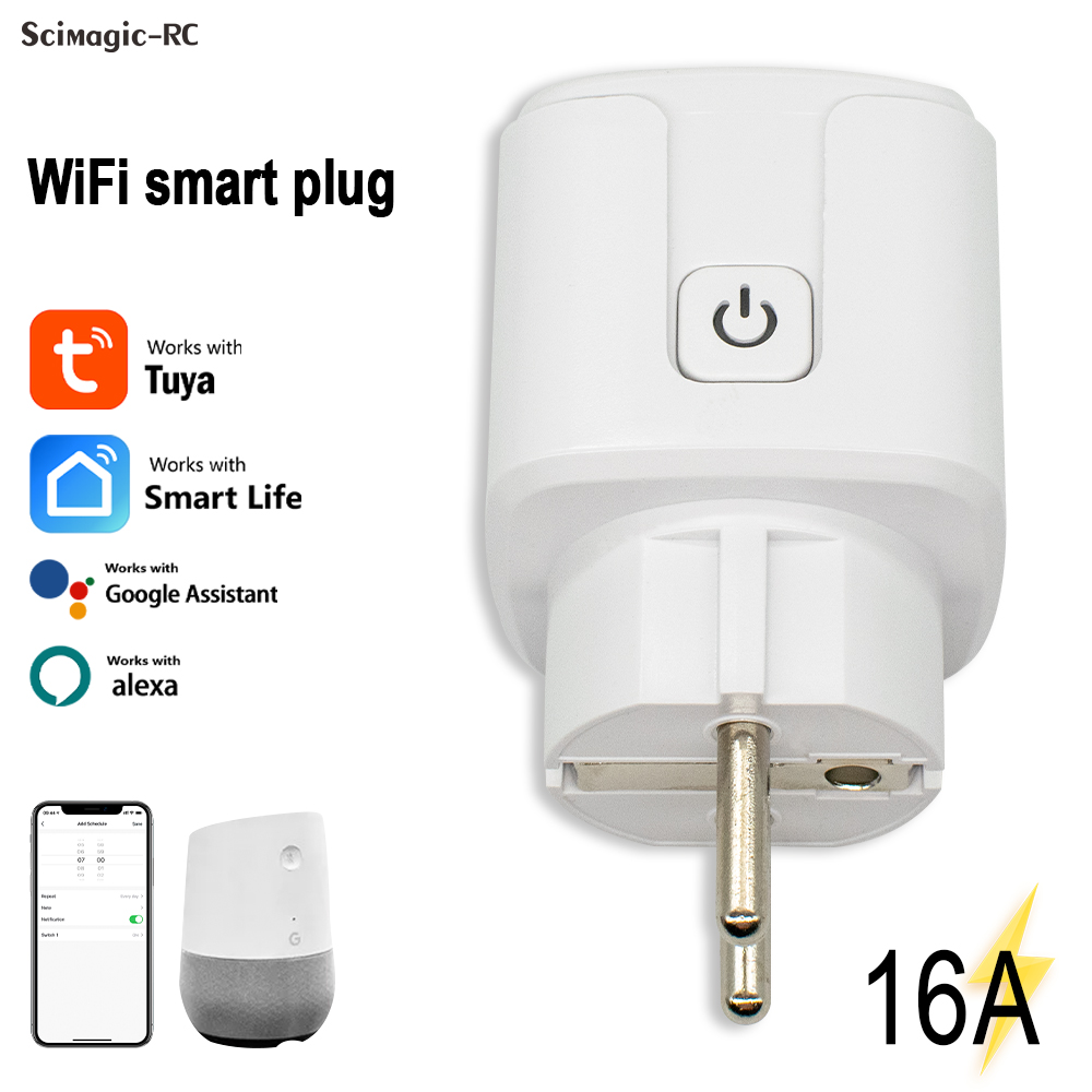 Smart Home Monitor - Tuya Smart Plug WiFi Socket 16A