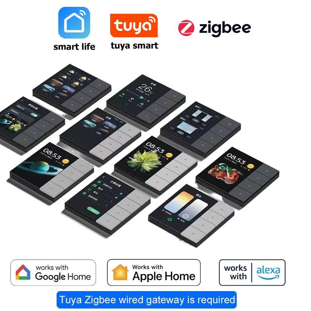 Smart Home Monitor - Tuya Zigbee Smart Switch 4 Gang