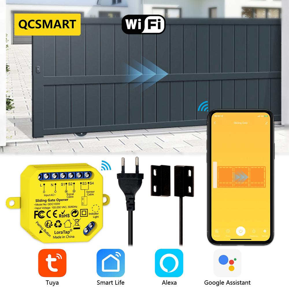Smart Outdoor Plug - Tuya WiFi Sliding Gate Garage Opener