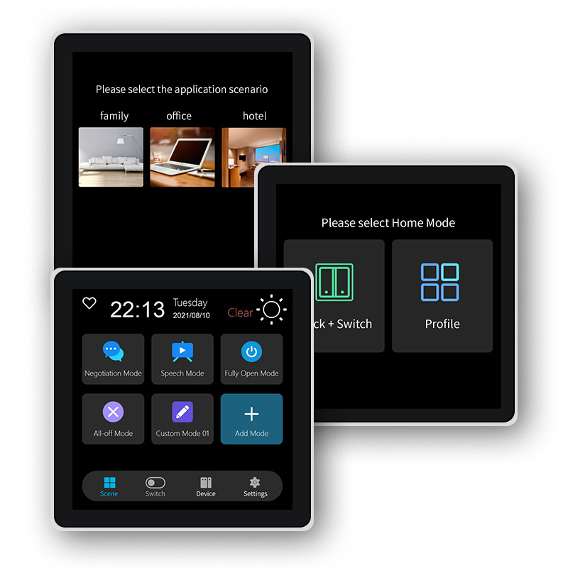Smart Home Monitor - FUERS 4 Inch Touch Screen Multi-functional