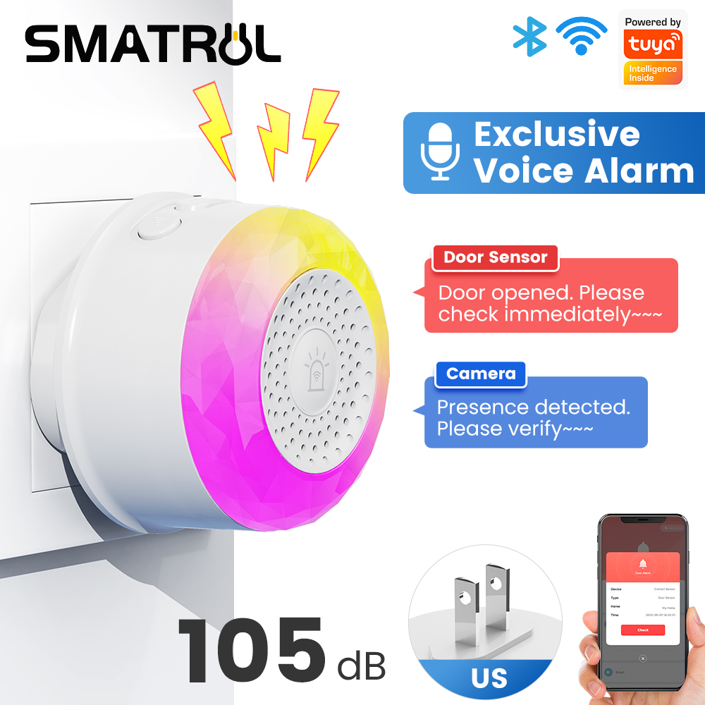 Smart Outdoor Plug - SMATRUL Tuya WiFi Sound And Light