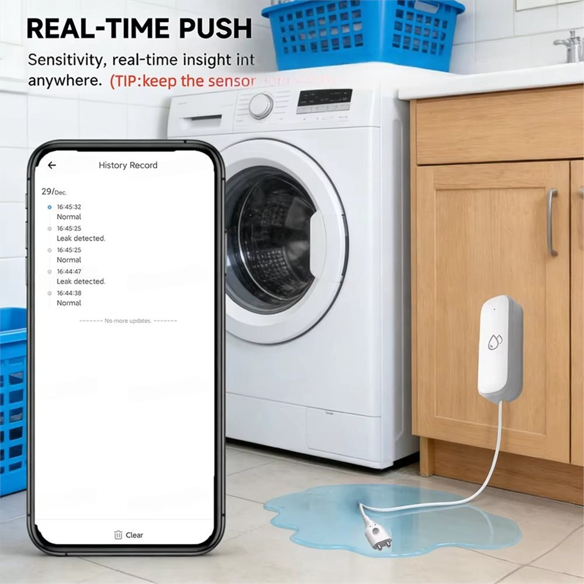 Smart Home Life - Compatible ZigBee Water Leak Sensor Alarms