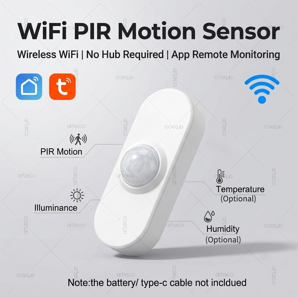 Tuya WiFi PIR Motion Brightnes - Smart Home Wiser 评论和价格
