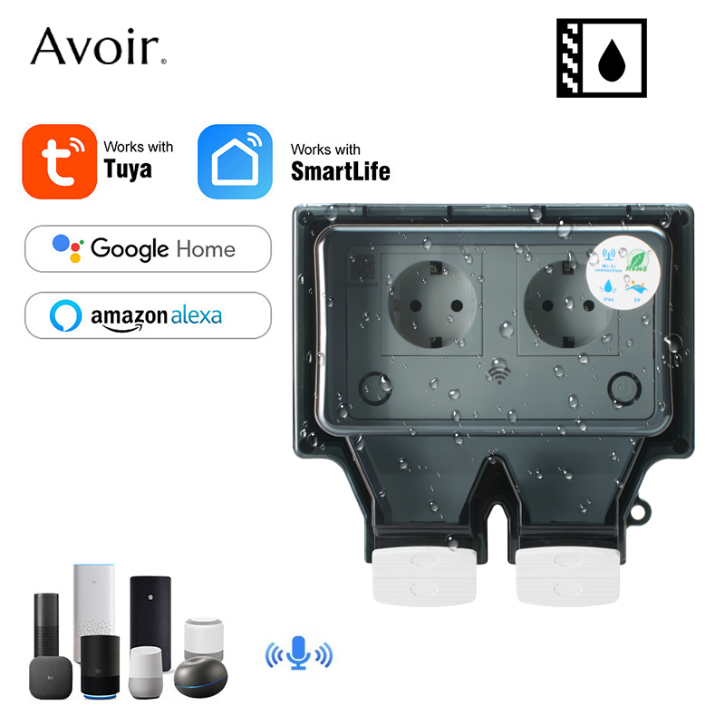 Avoir Tuya Wall Electrical Soc - Smart Outdoor Plug 评论和价格