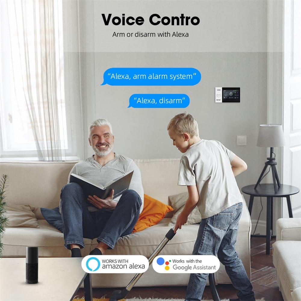 2.4G WIFI Smart GSM Alarm Syst - Smart Home Wiser 评论和价格