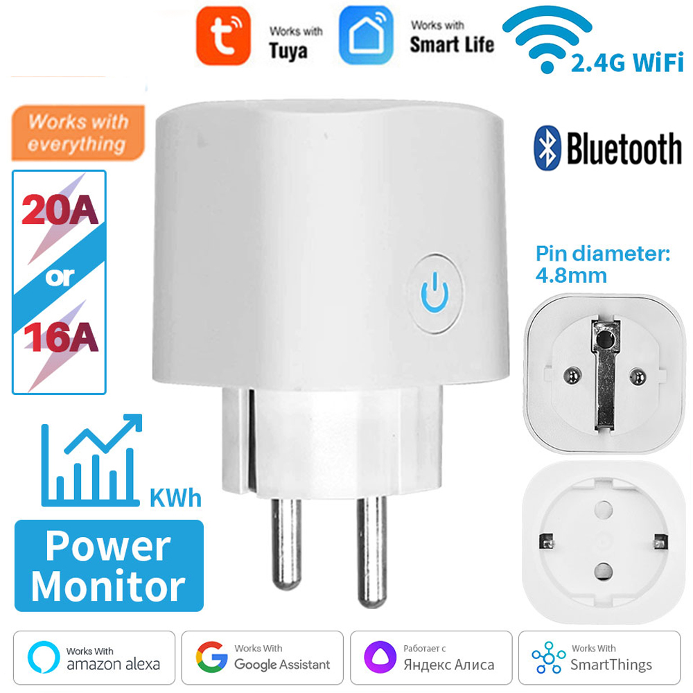 Work With TUYA Smart Plug WiFi - Smart Outdoor Plug 评论和价格