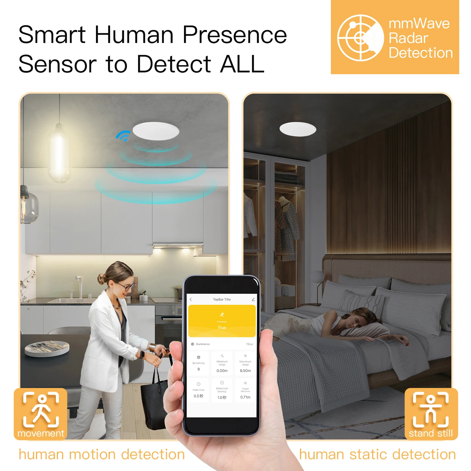 Tuya Smart ZigBee / WiFi Human - Smart Home Wiser 评论和价格