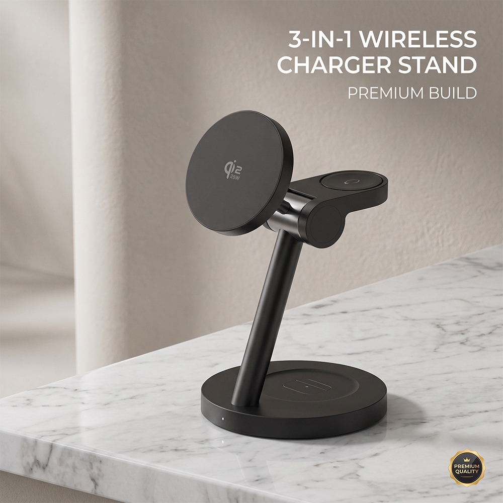 3in1 Qi2.2 25W Fast Wireless C - Smart Home Iot 评论和价格