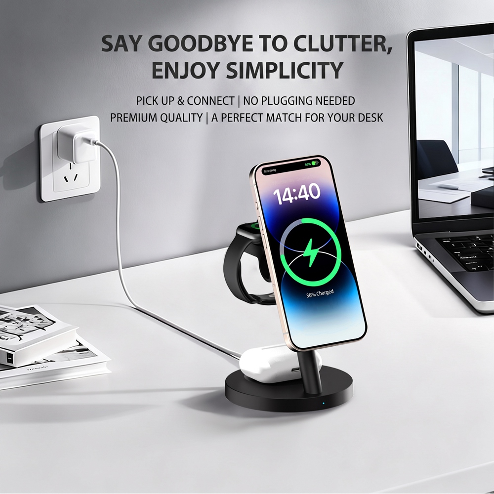 3in1 Qi2.2 25W Fast Wireless C - Smart Home Iot 评论和价格