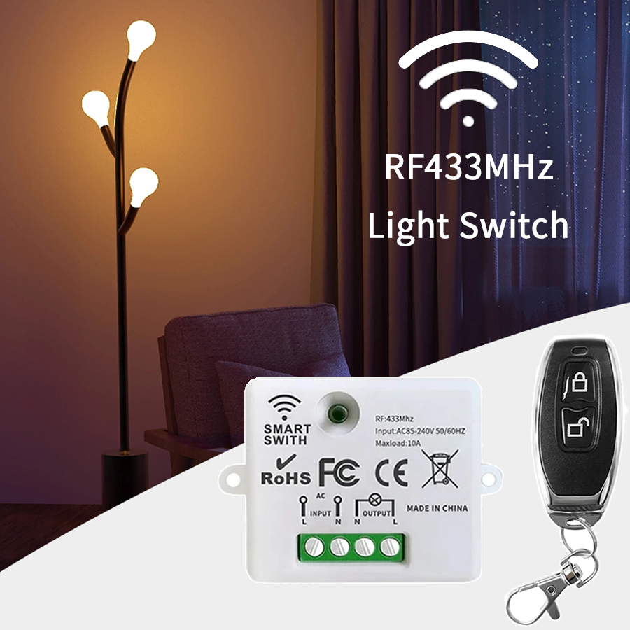 RF 433MHz Wireless Remote Cont - Smart Home Life 评论和价格