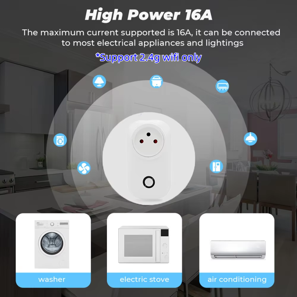 Tuya Smart Socket IsraeL Plug  - Smart Outdoor Plug 评论和价格