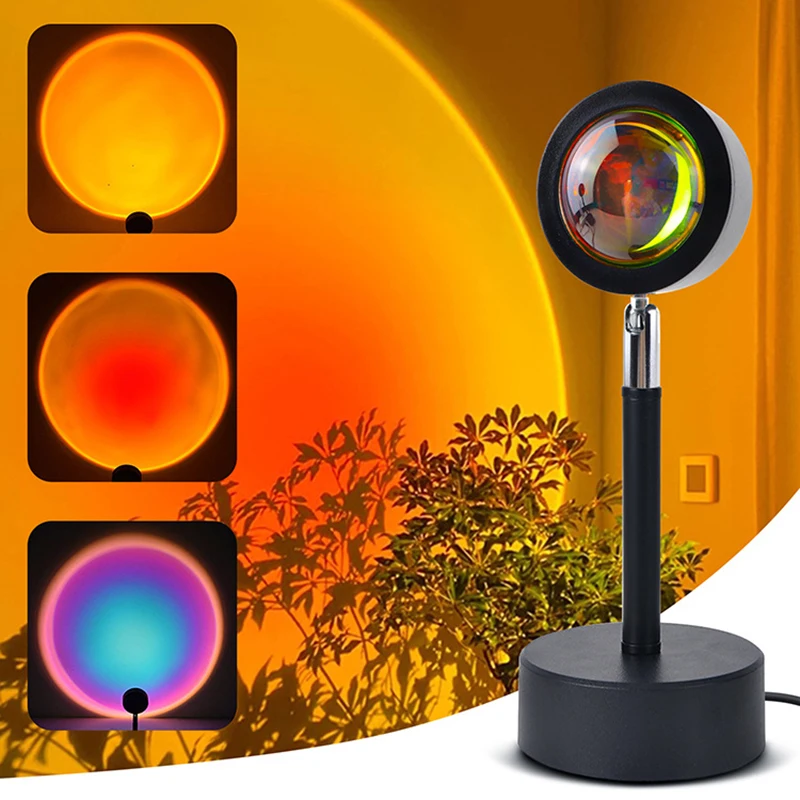 Smart LED Sunset Lamp Colorful - Smart Home Design 评论和价格