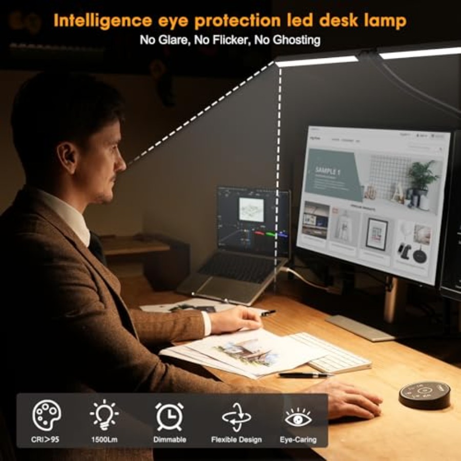 Led Desk Lamp for Office Home  - Smart Home Monitor 评论和价格