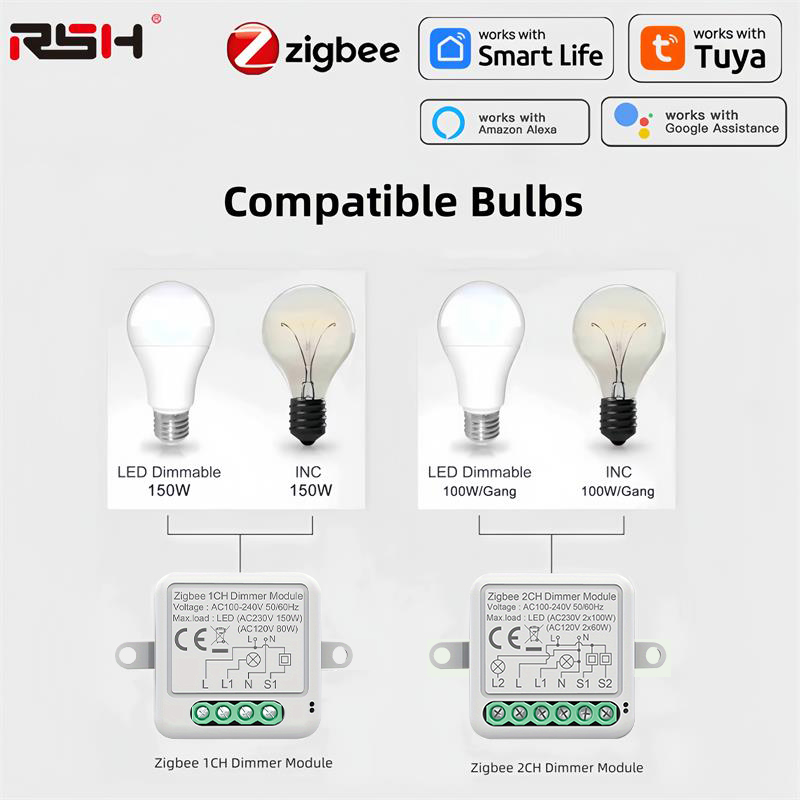 Tuya Zigbee Smart Dimmer Switc - Smart Home Hub 2 评论和价格