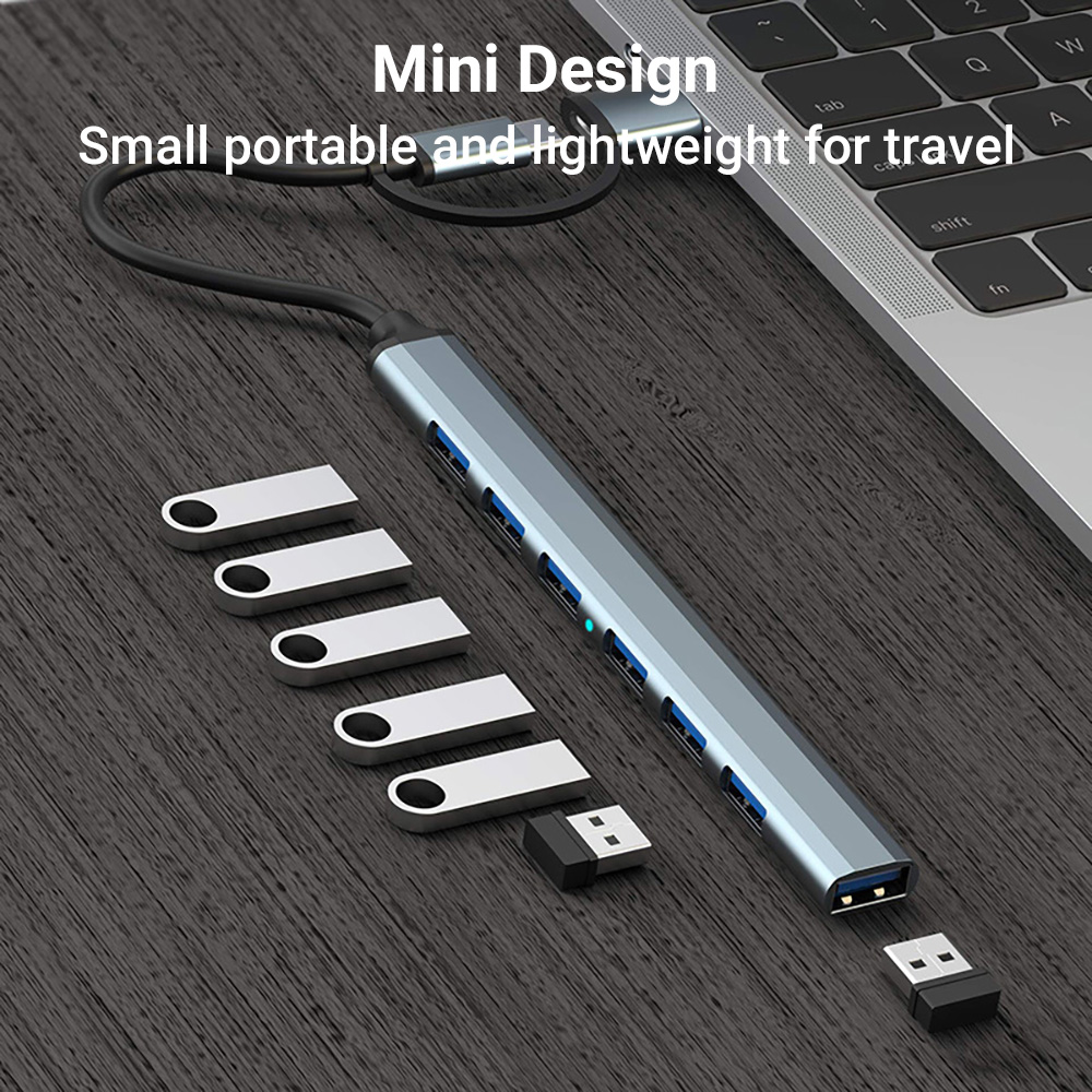 7 in 2 USB C Hub Expander Mult - Smart Home Hub 2 评论和价格