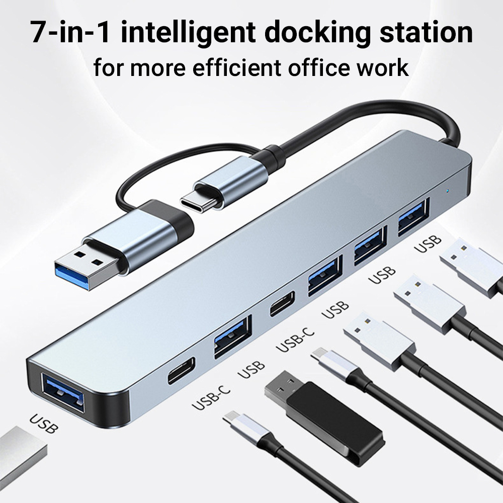 7 in 2 USB C Hub Expander Mult - Smart Home Hub 2 评论和价格