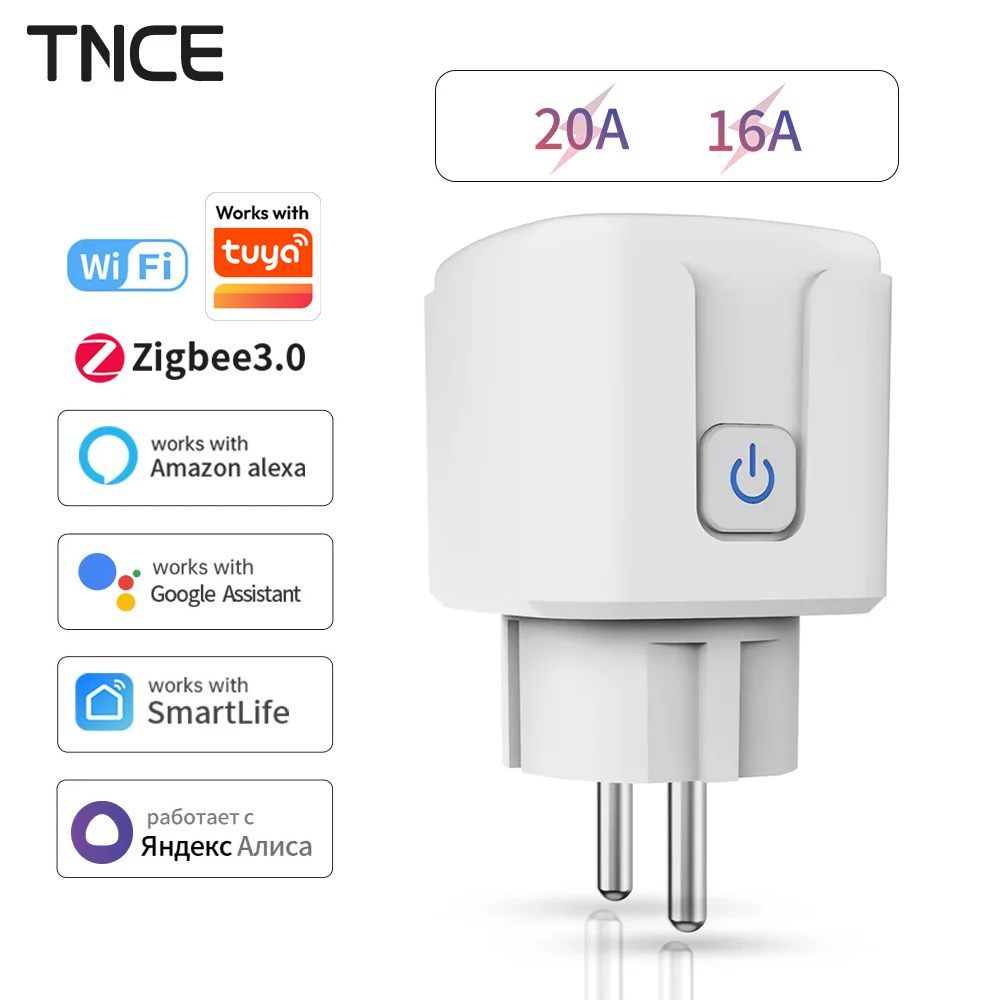 TNCE Tuya WiFi/Zigbee 16A/20A  - Smart Outdoor Plug 评论和价格