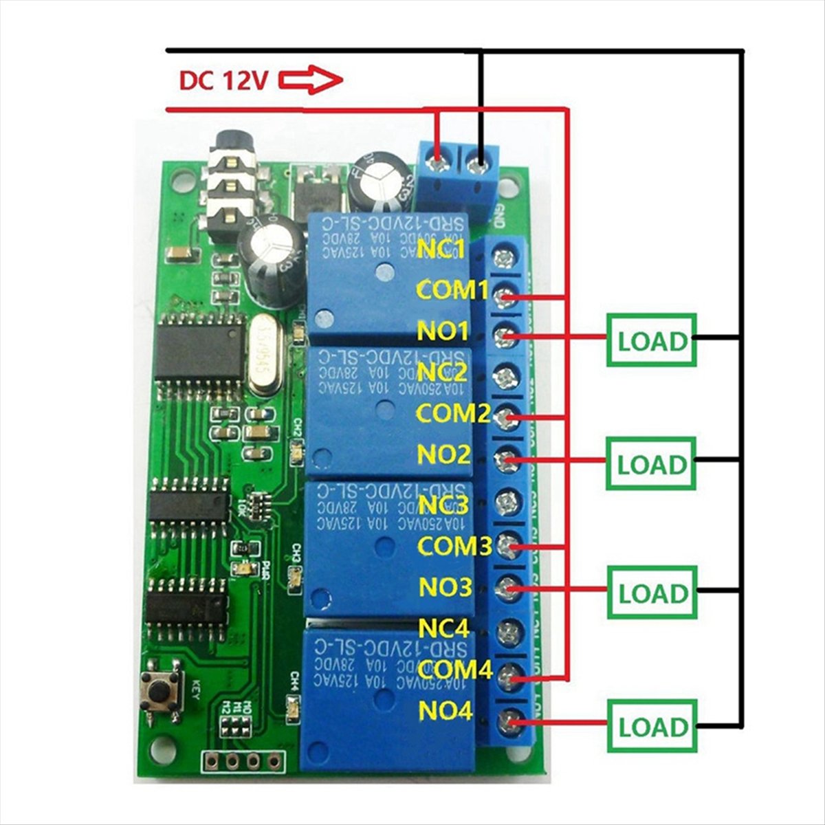 4 Channel Relay DTMF Tone Sign - Smart Home With Plc 评论和价格