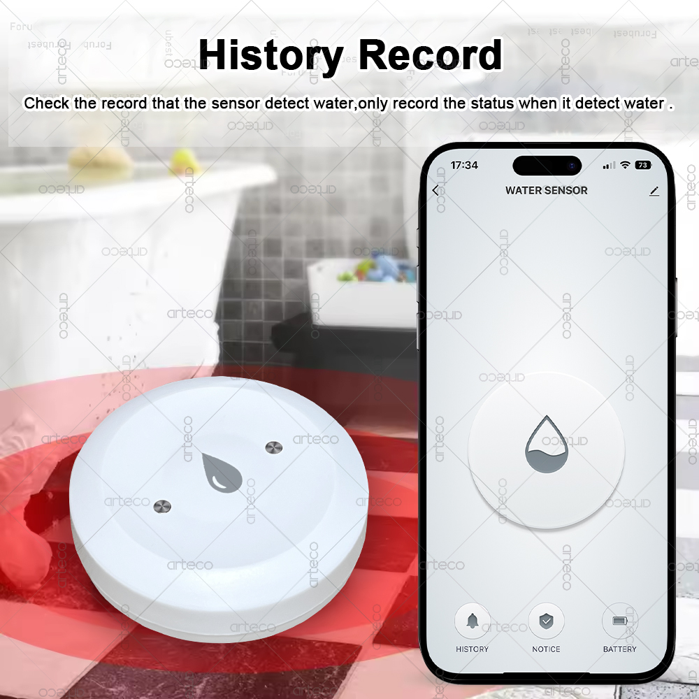 Tuya Smart Zigbee Water Sensor - Smart Home Features 评论和价格