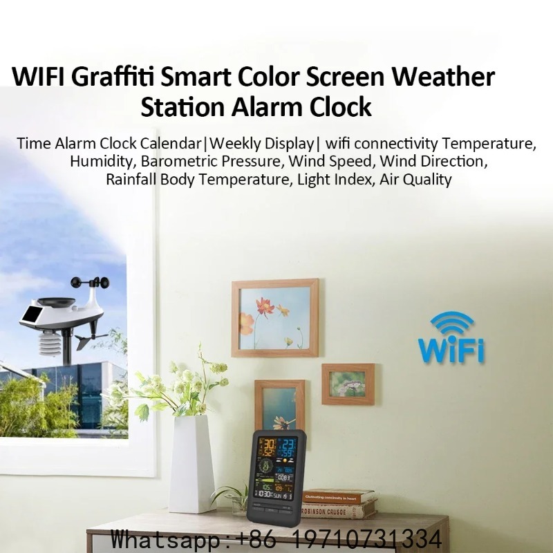 WiFi Smart Weather Station Sma - Smart Home Monitor 评论和价格