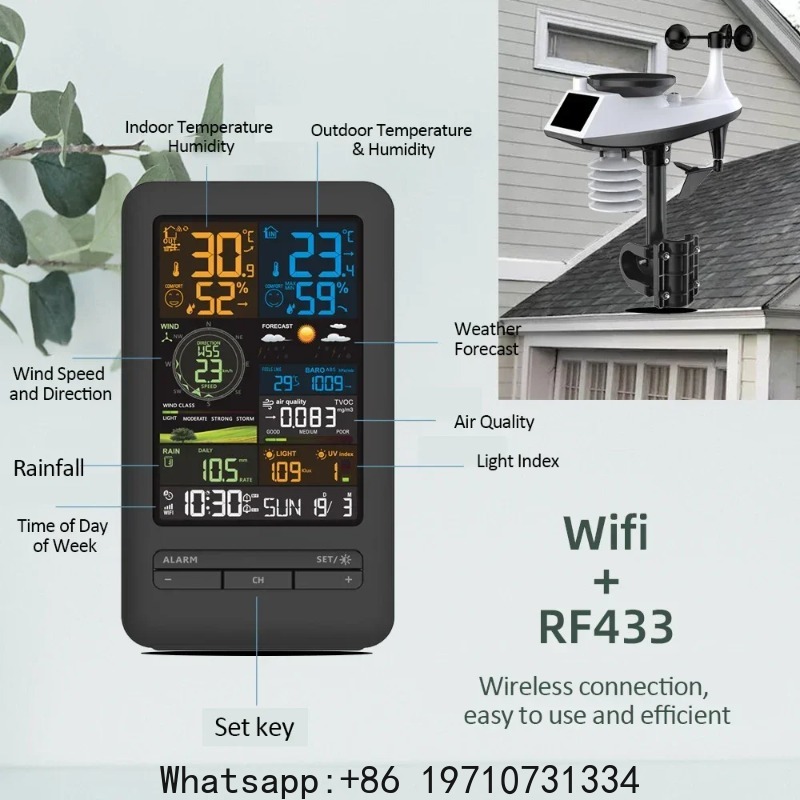 WiFi Smart Weather Station Sma - Smart Home Monitor 评论和价格