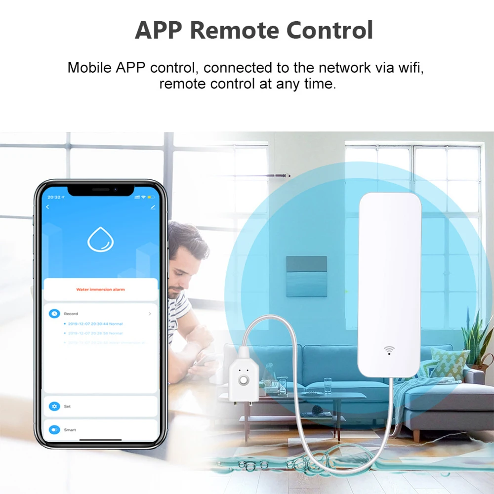 Tuya WiFi Zigbee Water Sensor  - Smart Home Features 评论和价格