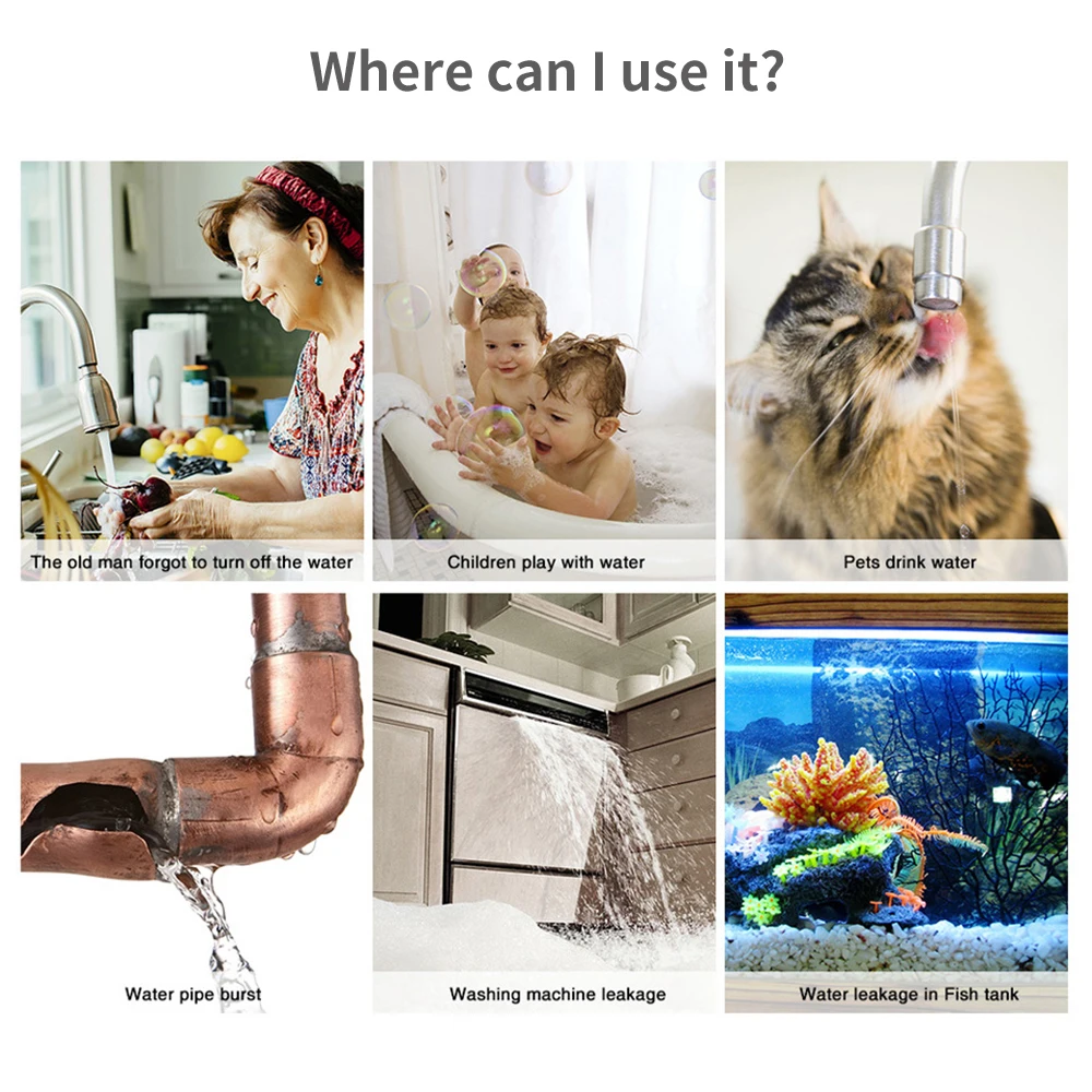 Tuya WiFi Zigbee Water Sensor  - Smart Home Features 评论和价格