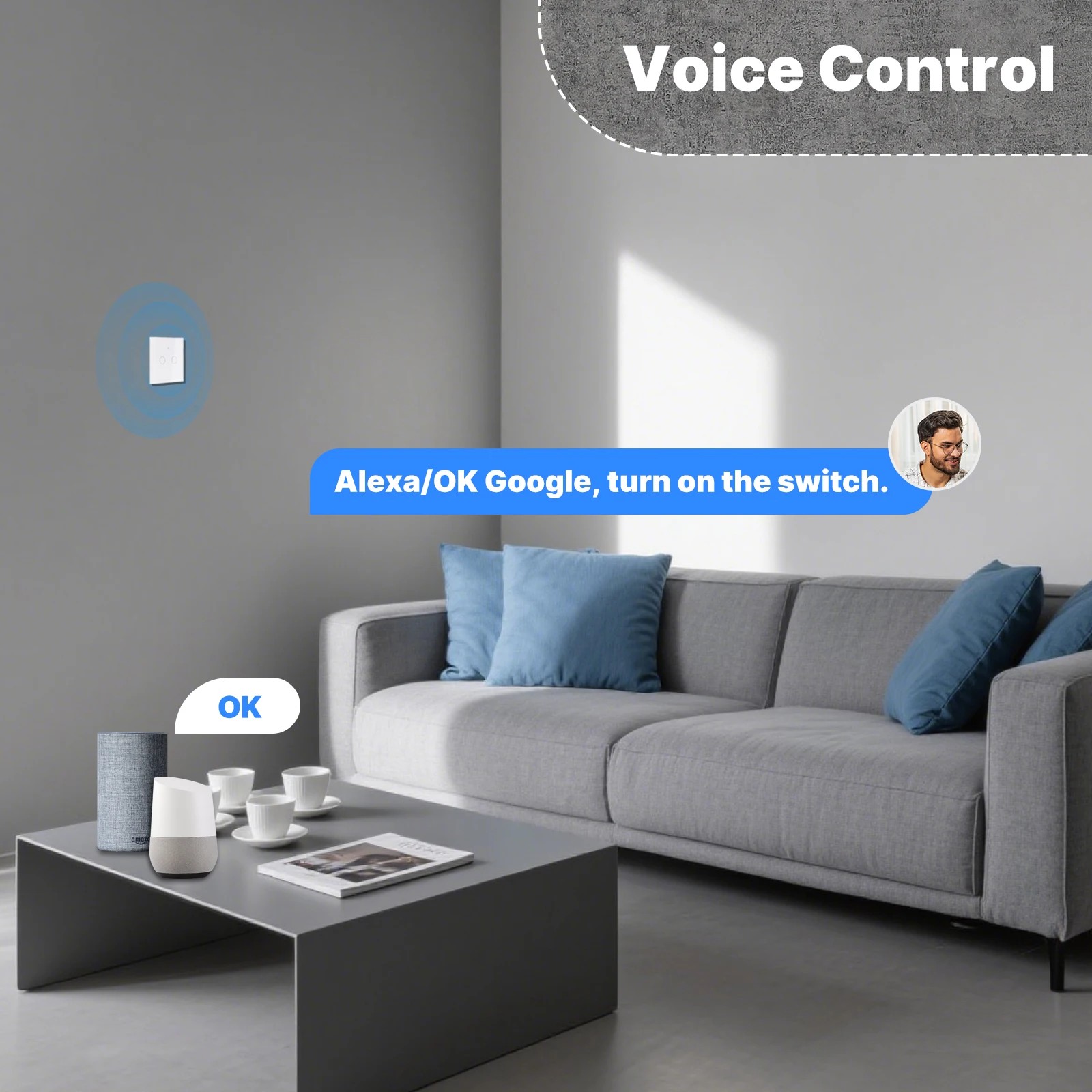 MOES WiFi+RF433 Smart Touch Sw - Smart Home Panel 评论和价格