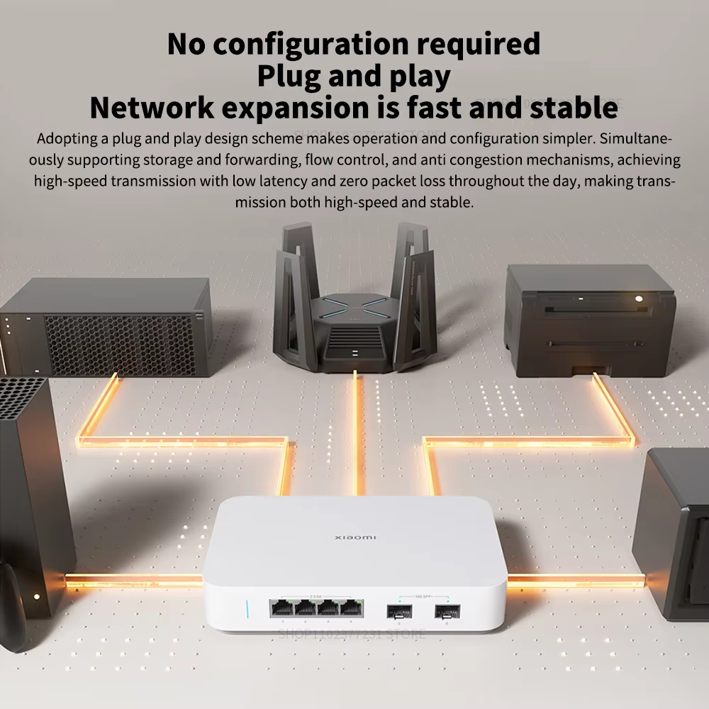 NEW Xiaomi 10G Ethernet Switch - Smart Home Hub 2 评论和价格