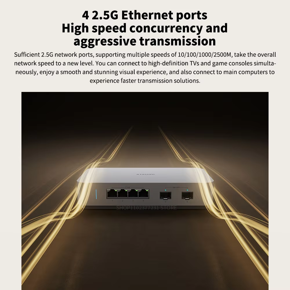 NEW Xiaomi 10G Ethernet Switch - Smart Home Hub 2 评论和价格