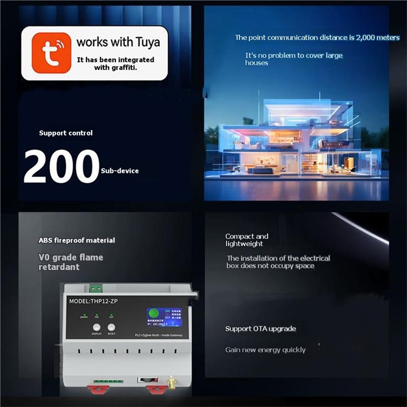 B23B Tuya Smart PLC Zigbee Wir - Smart Home With Plc 评论和价格