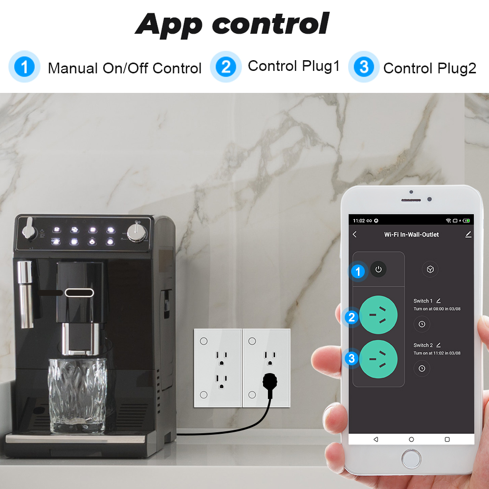 16A Tuya Wifi Socket Us Plug O - Smart Outdoor Plug 评论和价格