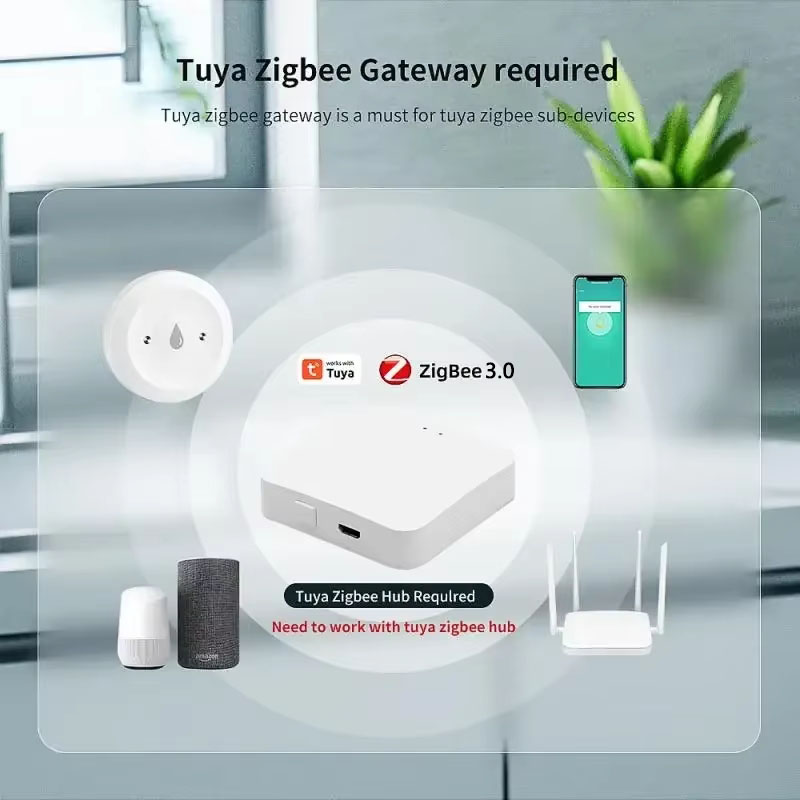 Tuya ZigBee 3.0 Water Leak Det - Smart Home Features 评论和价格