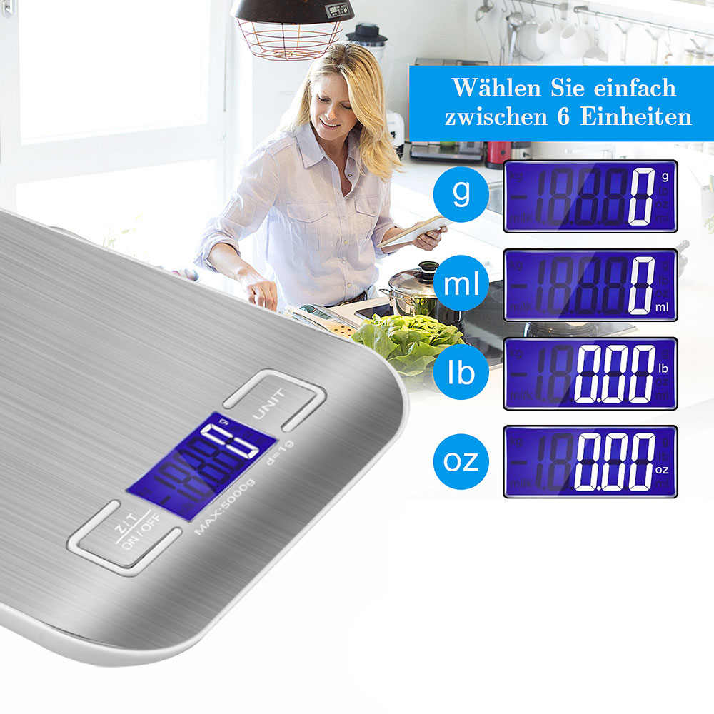 Digital Kitchen Scale LED Disp - Smart Home Utensils 评论和价格