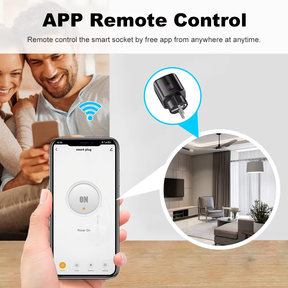 20A AC100-240V Wifi Smart Plug - Smart Outdoor Plug 评论和价格