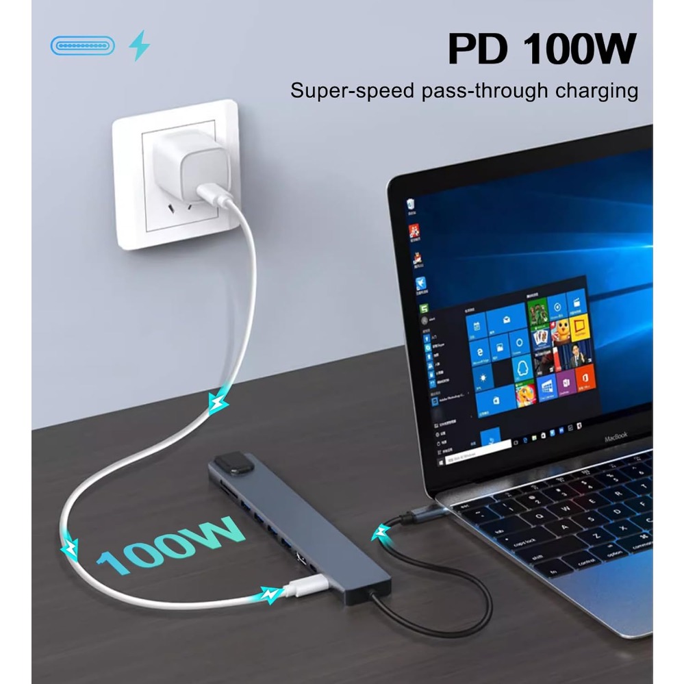 8In1/2 7in1/2 USB C Hub Type C - Smart Home Hub 2 评论和价格