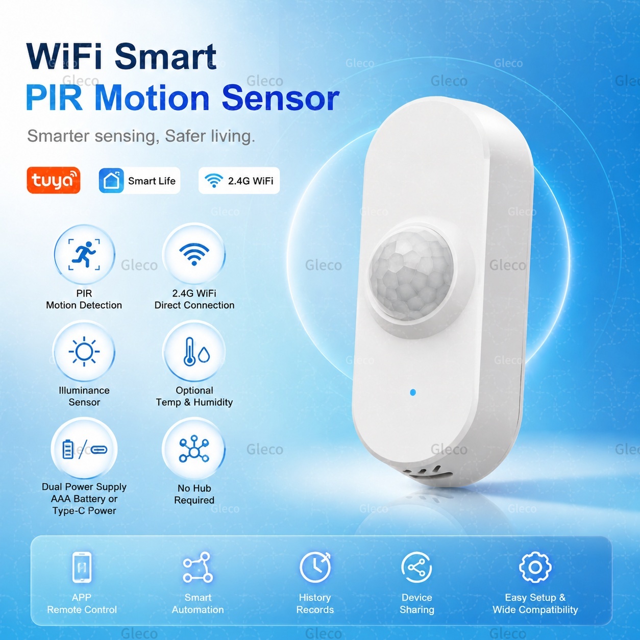 Tuya WiFi PIR Motion Sensor Sm - Smart Home Wiser 评论和价格