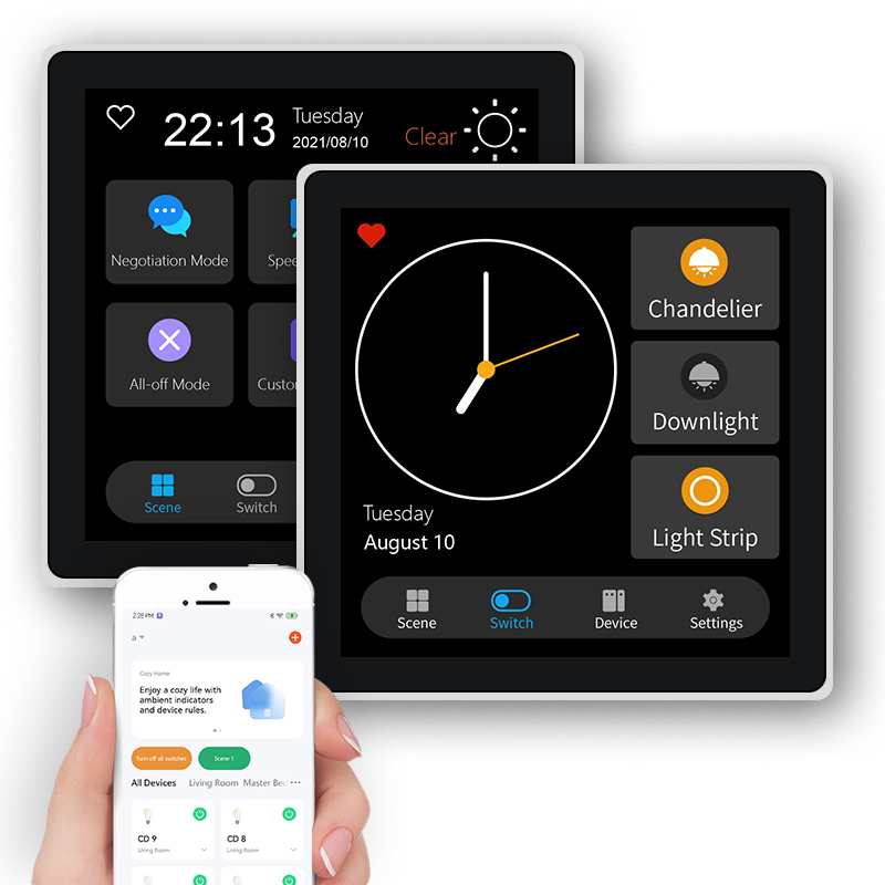 FUERS 4 Inch Touch Screen Mult - Smart Home Monitor 评论和价格