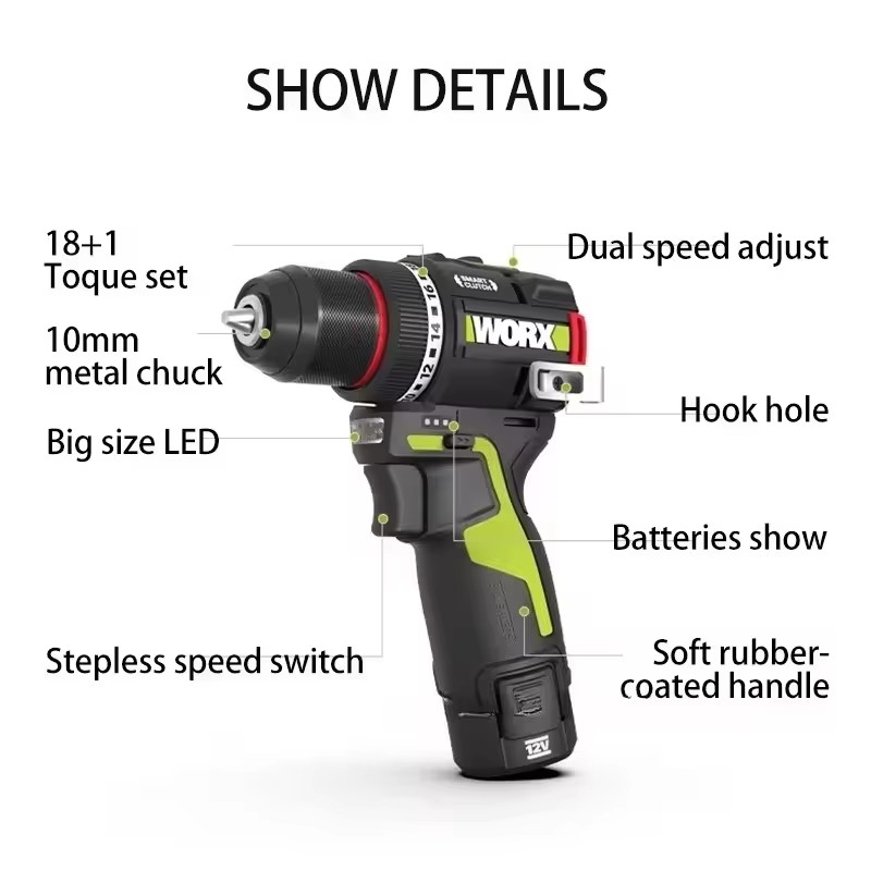 WORX WU135 Cordless Electric D - Smart Home Interior 评论和价格