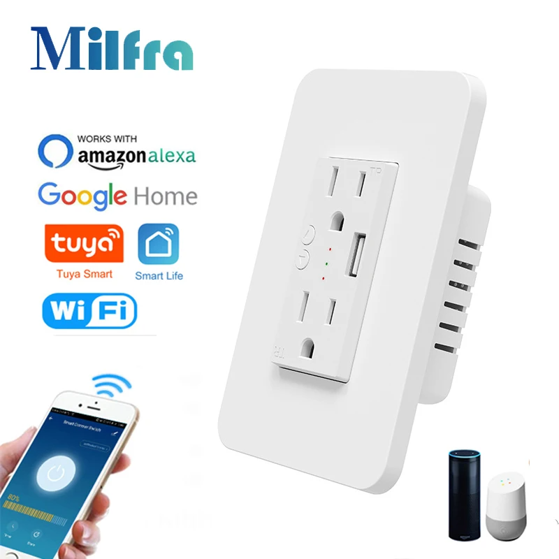 Milfra Wifi Smart Socket Doubl - Smart Outdoor Plug 评论和价格