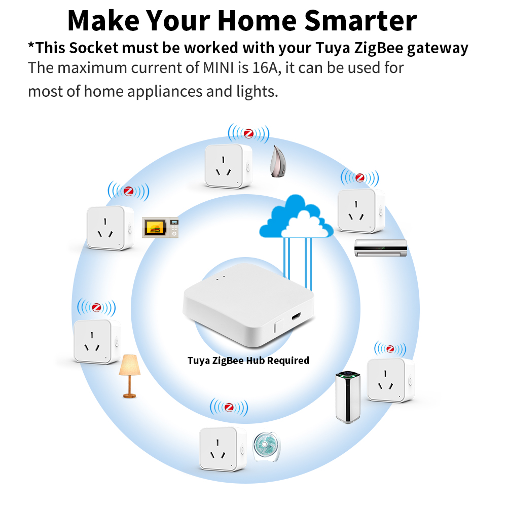 Tuya Zigbee3.0 AU Standard Sma - Smart Outdoor Plug 评论和价格