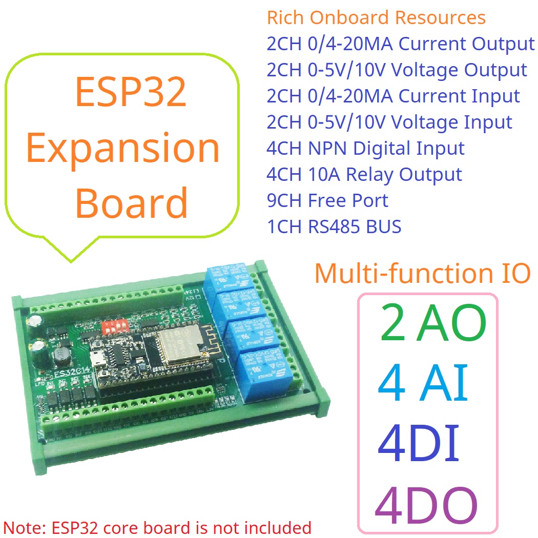 DC 12V 24V ESP32 Expansion Boa - Smart Home With Plc 评论和价格