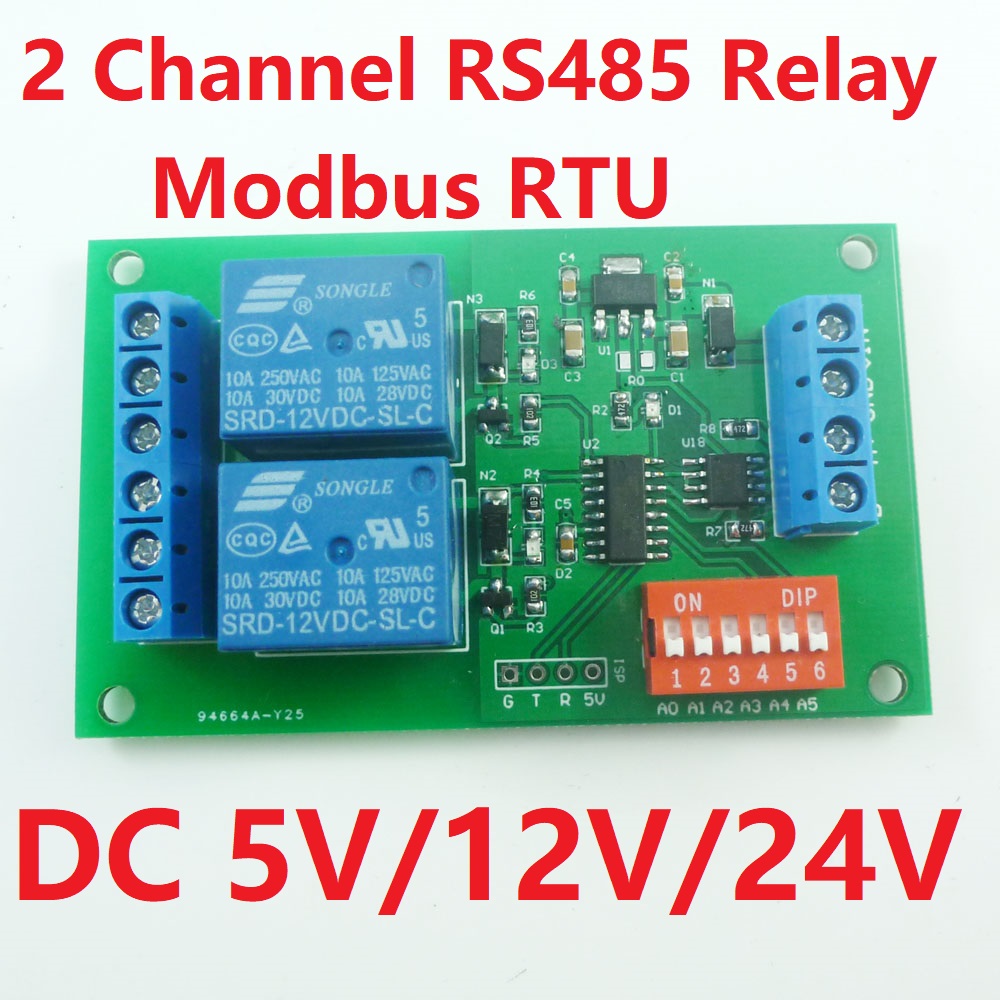 2 Channel Modbus RTU Relay Mod - Smart Home With Plc 评论和价格