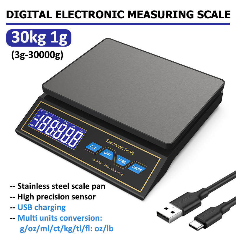 LCD Digital Kitchen Scale 30kg - Smart Home Utensils 评论和价格