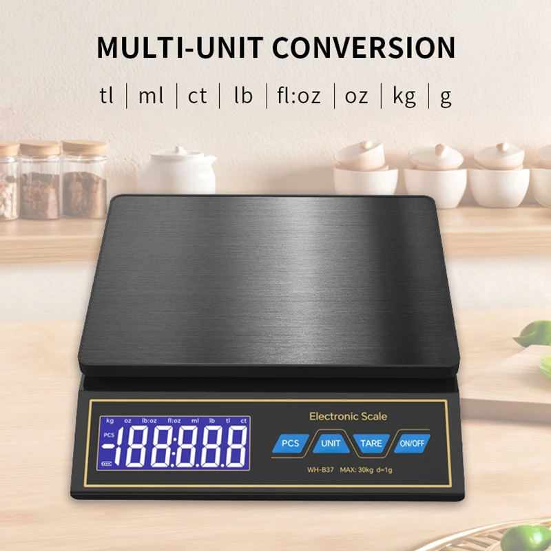 LCD Digital Kitchen Scale 30kg - Smart Home Utensils 评论和价格