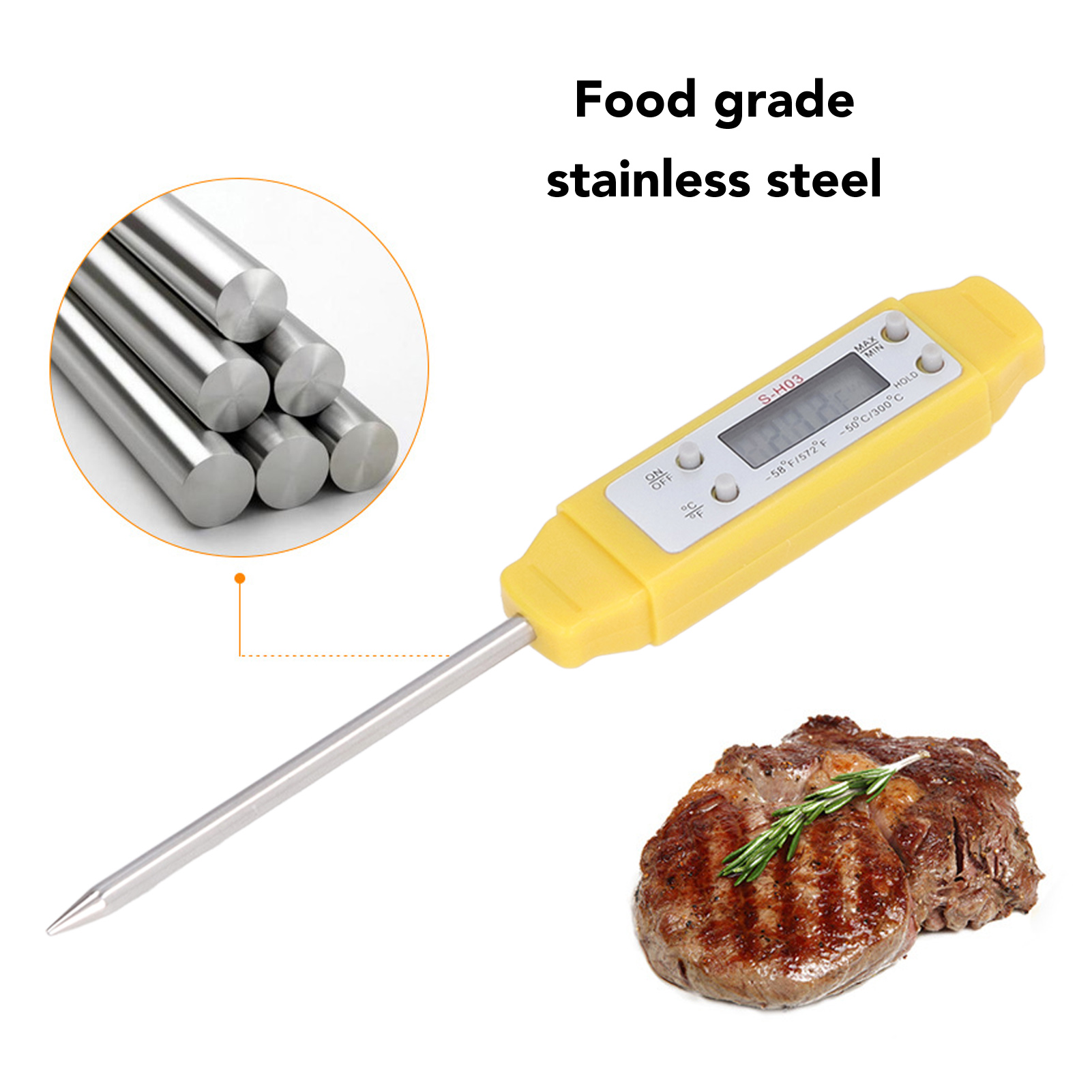 Digital Food Thermometer Autom - Smart Home Utensils 评论和价格